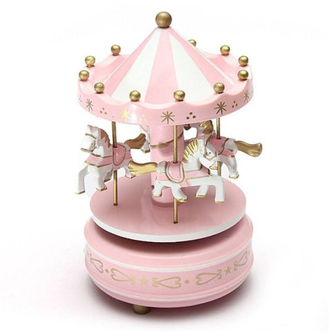 Merry-Go-Round Wooden Music Box