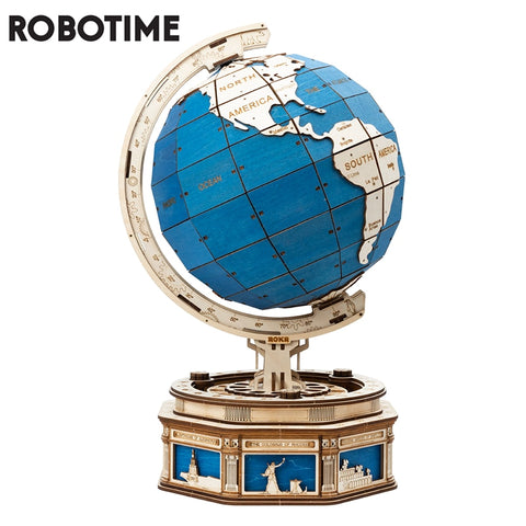 567pcs 3D Wooden Globe